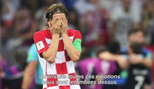 Mondial-2018: "pas facile de s'en remettre", explique Modric