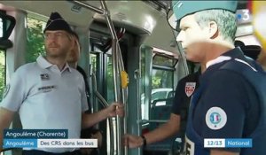 Sécurité : des CRS déployés dans les bus d'Angoulême