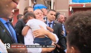 Emmanuel Macron en visite à Saint Martin