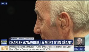 Michel Sardou : "Charles Aznavour est mort sans souffrir"