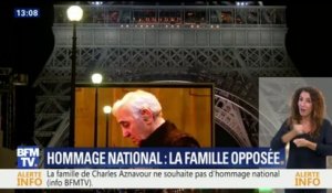 La famille de Charles Aznavour ne souhaite pas d'un hommage national