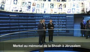 Angela Merkel visite le mémorial de Yad Vashem à Jérusalem