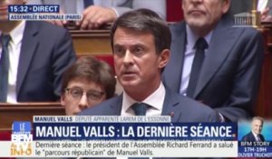 Départ de Valls: son émotion à l'Assemblée, l'hommage de Philippe et le "bon débarras" des Insoumis
