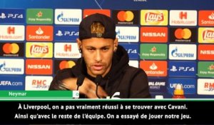 PSG - Neymar l'admet : ''À Liverpool, on a eu du mal à se trouver avec Cavani''