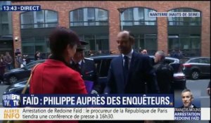 Édouard Philippe est arrivé à la PJ de Nanterre pour féliciter les enquêteurs après l'arrestation de Redoine Faïd