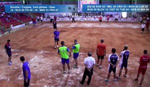 Premières parties de poules double, Euro Masculin, Alassio 2018