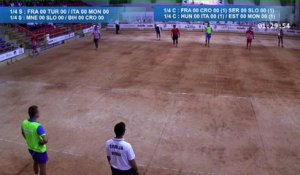 Quarts de finale simple et combiné, Euro Masculin, Alassio 2018