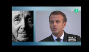 "C'est par la langue qu'Aznavour devint si Français": éloge de Macron à la langue française