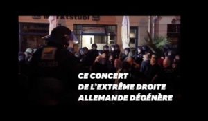 Huit policiers blessés dans un concert de l'extrême droite en Allemagne