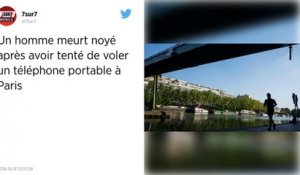 Paris : un homme meurt noyé alors qu'il tentait de voler un téléphone portable.