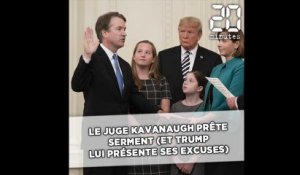 Etats-Unis: Le juge Kavanaugh prête serment et Trump s'excuse «au nom de la nation»