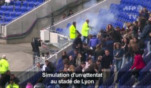 Un exercice de simulation d'attentat su stade de Lyon