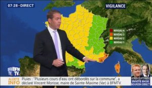 4 départements du sud-est de la France toujours placés en vigilance orange ce matin