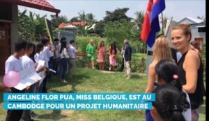 Angeline Flor Pua, Miss Belgique 2018, est au Cambodge pour un projet humanitaire