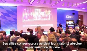 Bavière/élections: CSU en baisse, Verts et AfD en hausse