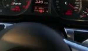 Il se filme en train de rouler à 378 km/h avec son Audi RS6 sur une autoroute Allemande