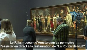 Restauration en public pour "La Ronde de nuit" de Rembrandt