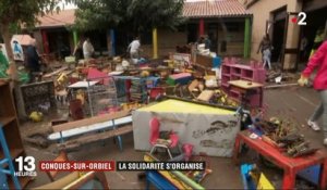 Inondations : la solidarité s'organise à Conques-sur-Orbiel