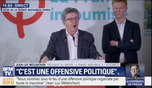 Jean-Luc Mélenchon dénonce "une offensive politique" et une "matière première médiatique" orchestrée