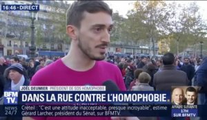 "1 agression tous les 3 jours." Le président de SOS Homophobie alerte sur une hausse des actes homophobes lors d'un rassemblement à Paris