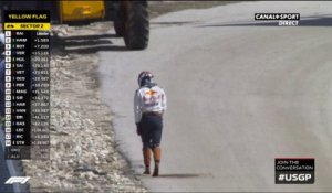 L'arrêt de Daniel Ricciardo...