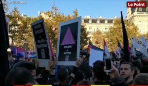 Les images de la manifestation contre l'homophobie à Paris
