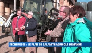 A la Une : face au Préfet les agriculteurs de la Loire ont témoigné de leurs difficultés face à la sécheresse. Ils demandent un plan d'urgence au Gouvernement.