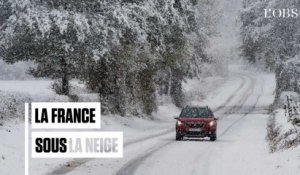 Automobilistes bloqués, foyers sans électricité, routes impraticables : les images de la France enneigée