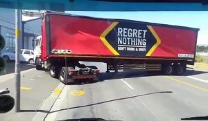 Un camion renverse sa quantité de bières sur la route