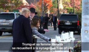 Donald et Melania Trump arrivent à la synagogue de Pittsburgh