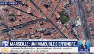 Un immeuble s'est effondré rue d'Aubagne, à Marseille