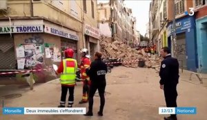 Marseille : deux immeubles s'effondrent en plein centre-ville