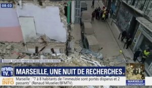 À Marseille, un drone filme les dégâts après l'effondrement de deux immeubles