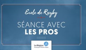 Entrainement de l'Ecole de Rugby avec les pros