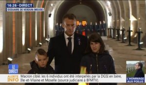 Emmanuel Macron ravive la flamme à l'ossuaire de Verdun