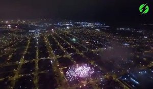 Des feux d'artifices dans toute cette ville indienne pour fêter Diwali... Magnifique