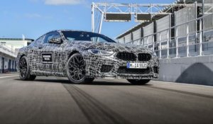 BMW M8 Coupé (2019) : le prototype peaufine ses réglages au Portugal