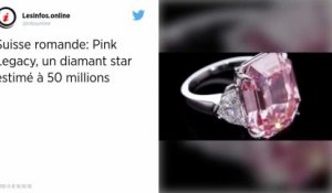 Le Pink Legacy, un diamant rose exceptionnel en vente aux enchères.