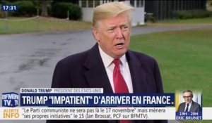 Commémoration du 11 novembre: Donald Trump l'assure "de nombreux dirigeants du monde entier vont s'y rendre, en particulier après avoir appris que les États-Unis seraient présents"