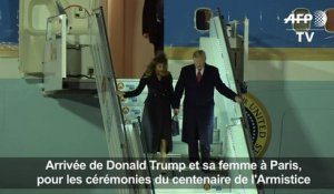 Trump arrive à Paris pour les commémorations du 11 novembre