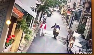 Une femme se fait voler son chien en pleine rue par 2 hommes à moto