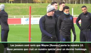 Angleterre - Southgate : "Rooney portera bien le numéro 10"