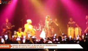 Musique :   Serge Beynaud fait le bilan de la célébration de ses 10 ans de carriere à Paris