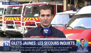 Gilets jaunes: les sapeurs-pompiers appellent les manifestants à ne pas bloquer leurs interventions ce samedi