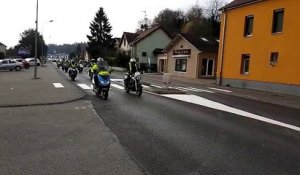 Franche-Comté Gilets jaunes Opération escargot vers le centre-ville de Belfort