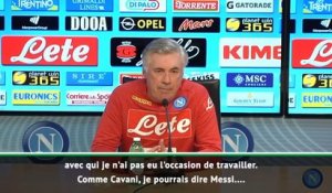 Naples - Ancelotti: "J'aimerais entraîner Cavani"