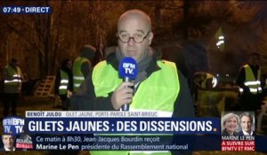 Benoît Julou, gilet jaune: "il existe des dissensions mais on veut tous aller dans le même sens"