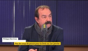 Pas de coup de pouce au Smic : "Il faut beaucoup de monde dans la rue samedi" réagit Philippe Martinez