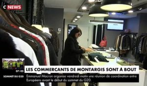 Gilets jaunes : Colère et inquiétude des commerçants de Montargis qui s'inquiètent de la survie de leurs commerces - Regardez