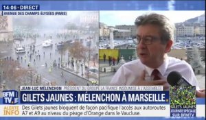 Gilets jaunes: pour Mélenchon, les violences à Paris sont "résiduelles"